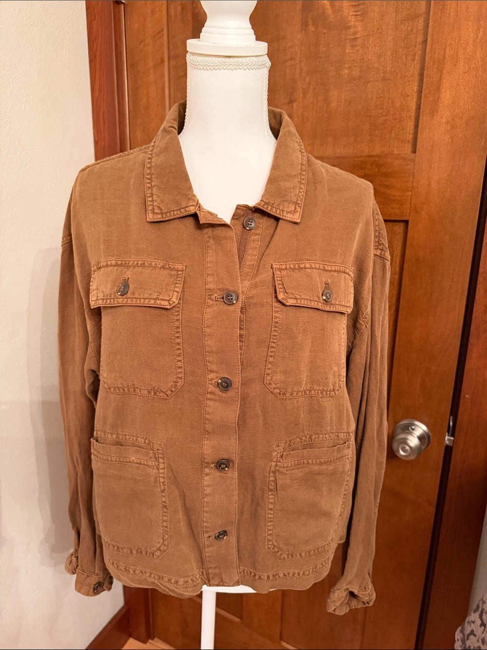 C&C California Women's Brown Jean Jacket